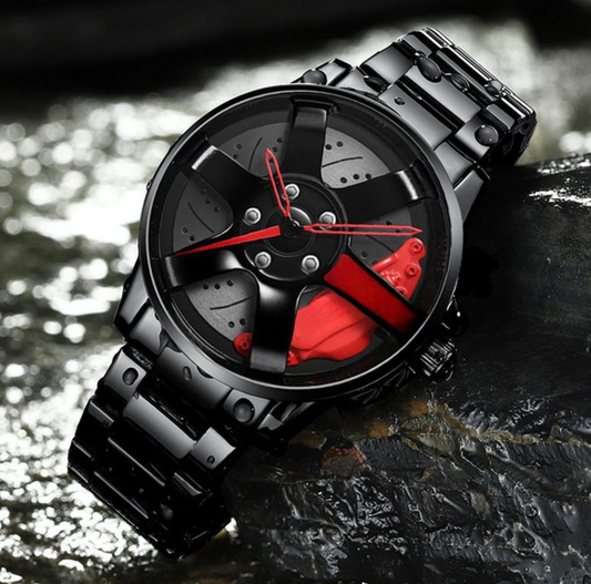 Rotating Watch 1990 Men Watch Rotation Wheel Fashion Creative Waterproof Stainless Steel